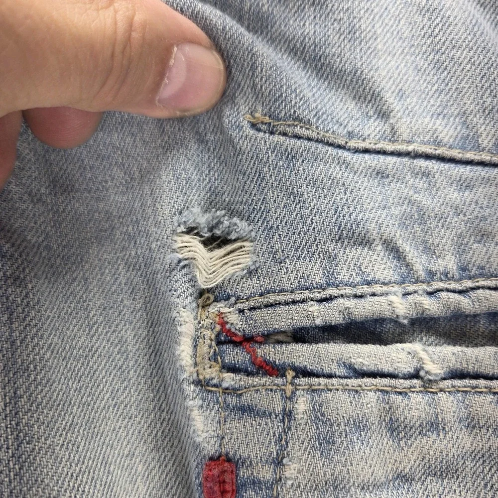Vintage Levis Engineered Jeans Mens 32x32 Blue Light Wash Twisted Zip Fly
